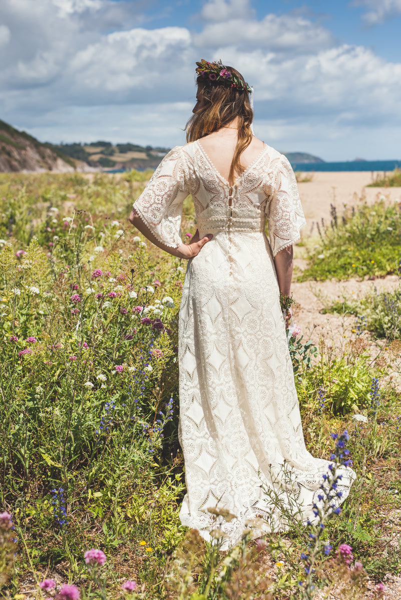 Cotton Lace Casual Wedding Dress - Made to Order