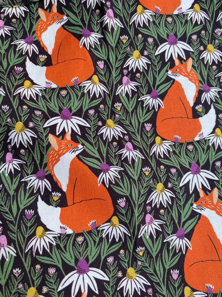 Fox print organic cotton pyjama trousers