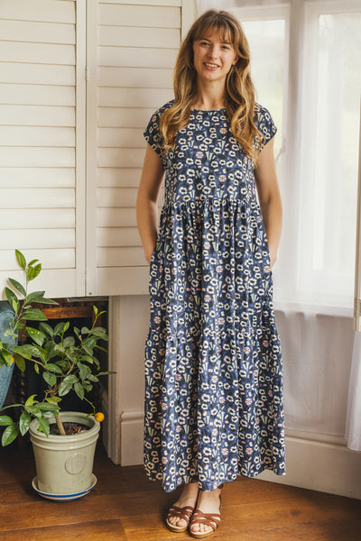 Floral print maxi dress