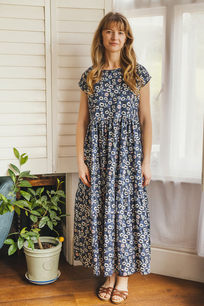 Floral print maxi dress