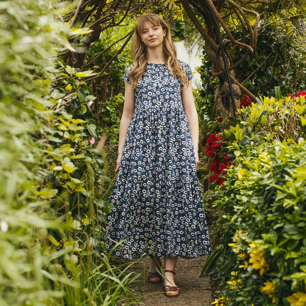 Floral print maxi dress