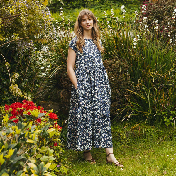 Floral print maxi dress