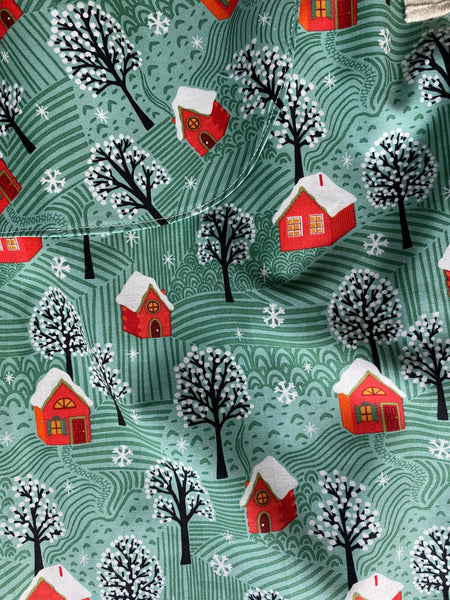 SALE Cosy Christmas print organic cotton pyjama trousers